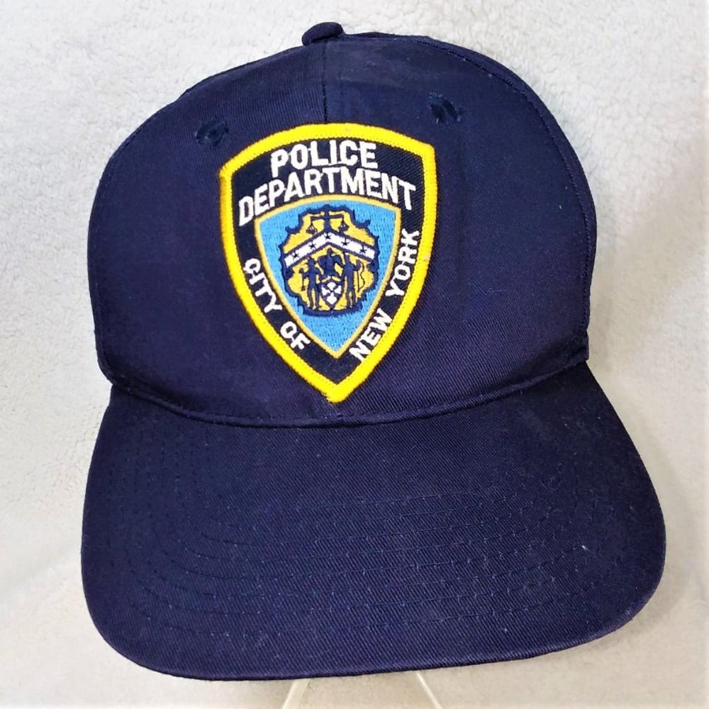 Vintage NYC Police Department Navy Snap Back Baseball Cap